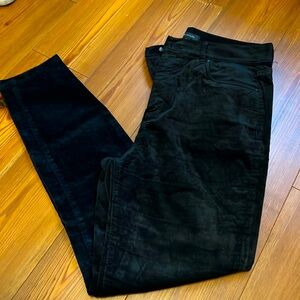 Ann Taylor Skinny Suede Pants - black